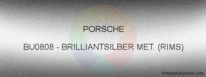 Pintura Porsche BU0808 Brilliantsilber Met. (rims)