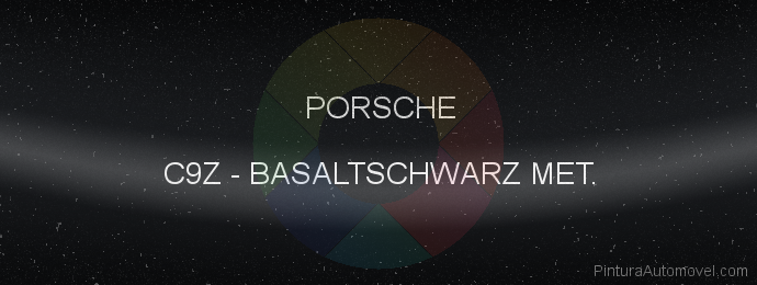 Pintura Porsche C9Z Basaltschwarz Met.