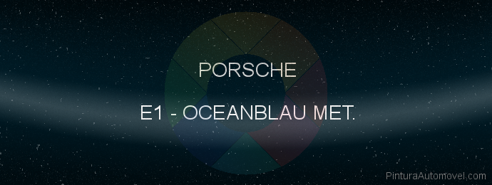 Pintura Porsche E1 Oceanblau Met.