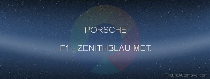 Pintura Porsche F1 Zenithblau Met.