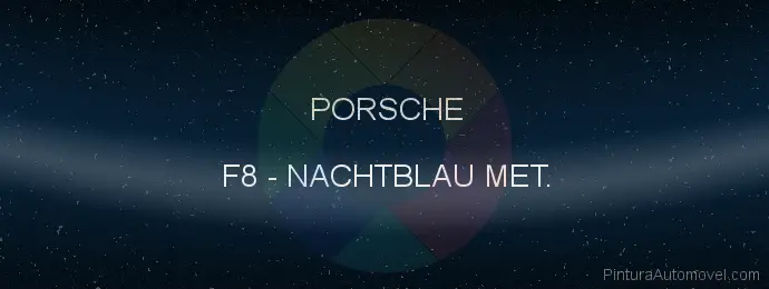 Pintura Porsche F8 Nachtblau Met.