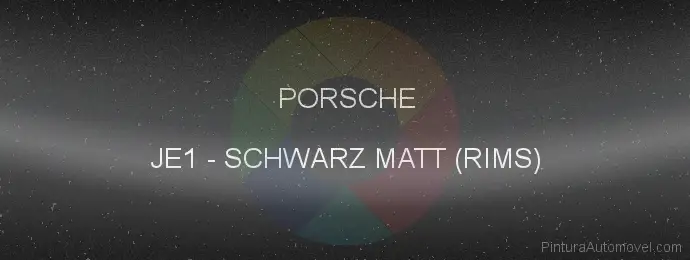 Pintura Porsche JE1 Schwarz Matt (rims)