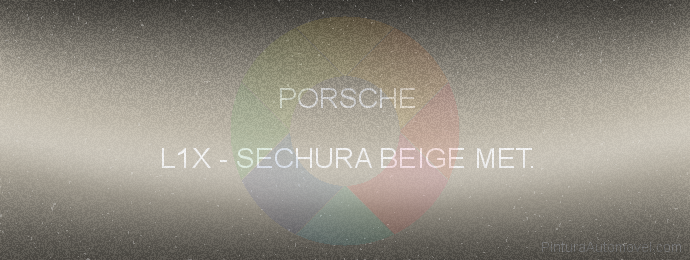 Pintura Porsche L1X Sechura Beige Met.
