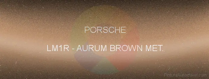 Pintura Porsche LM1R Aurum Brown Met.