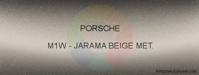 Pintura Porsche M1W Jarama Beige Met.