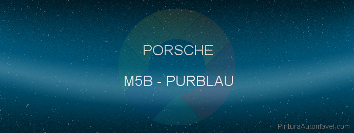 Pintura Porsche M5B Purblau