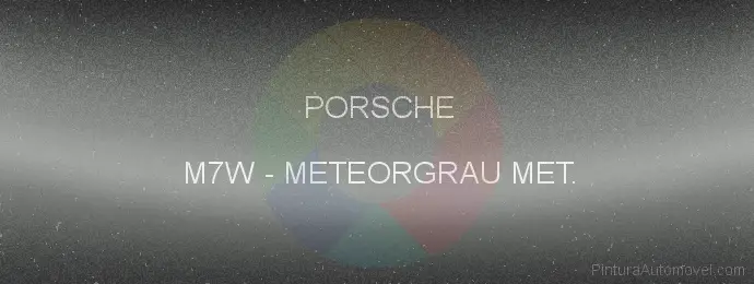Pintura Porsche M7W Meteorgrau Met.