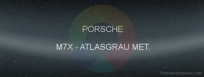 Pintura Porsche M7X Atlasgrau Met.