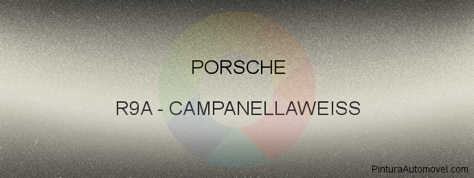 Pintura Porsche R9A Campanellaweiss