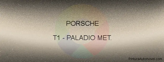 Pintura Porsche T1 Paladio Met.