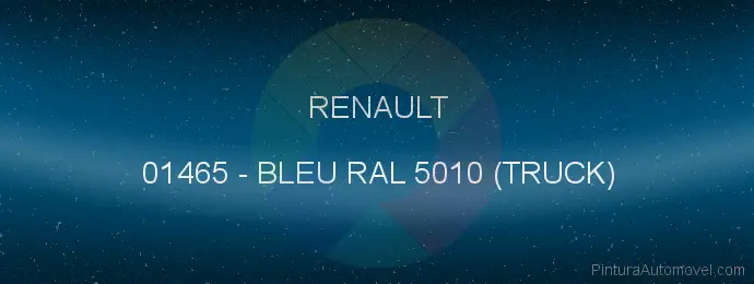 Pintura Renault 01465 Bleu Ral 5010 (truck)