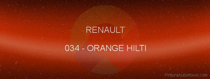 Pintura Renault 034 Orange Hilti
