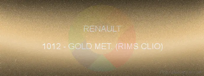 Pintura Renault 1012 Gold Met. (rims Clio)
