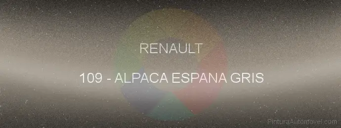 Pintura Renault 109 Alpaca Espana Gris