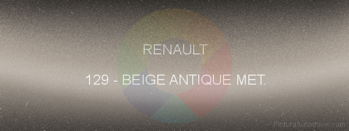 Pintura Renault 129 Beige Antique Met.