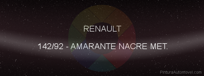 Pintura Renault 142/92 Amarante Nacre Met.