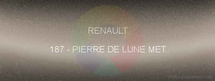 Pintura Renault 187 Pierre De Lune Met.