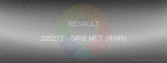 Pintura Renault 205272 Gris Met. (rims)