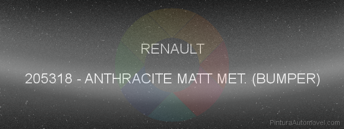 Pintura Renault 205318 Anthracite Matt Met. (bumper)