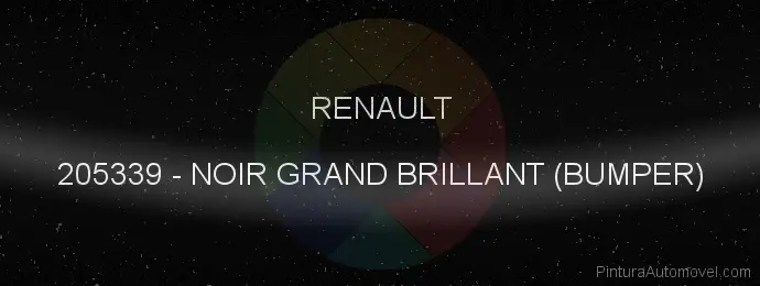 Pintura Renault 205339 Noir Grand Brillant (bumper)