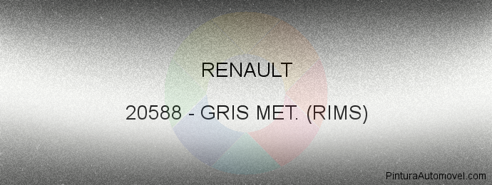 Pintura Renault 20588 Gris Met. (rims)