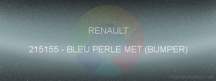 Pintura Renault 215155 Bleu Perle Met (bumper)