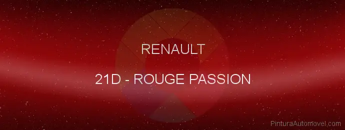 Pintura Renault 21D Rouge Passion