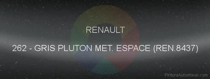 Pintura Renault 262 Gris Pluton Met. Espace (ren.8437)
