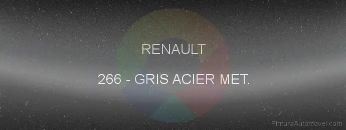 Pintura Renault 266 Gris Acier Met.