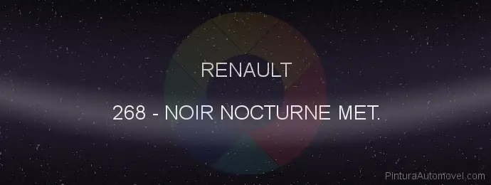 Pintura Renault 268 Noir Nocturne Met.