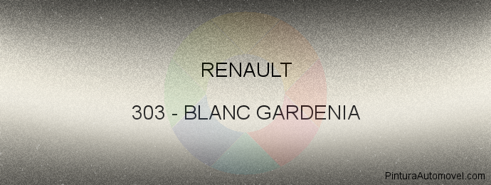 Pintura Renault 303 Blanc Gardenia