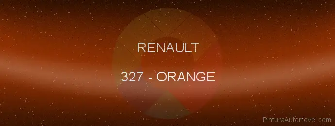 Pintura Renault 327 Orange