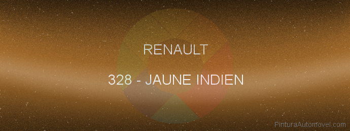 Pintura Renault 328 Jaune Indien