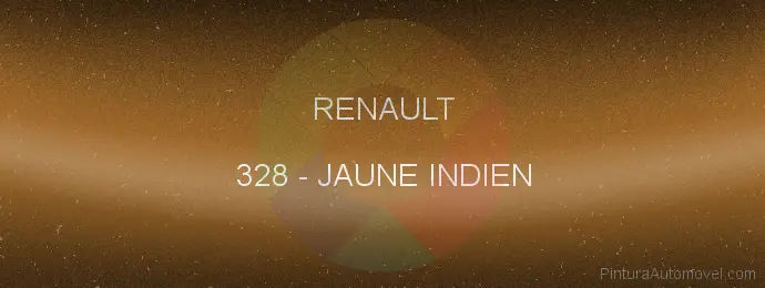 Pintura Renault 328 Jaune Indien