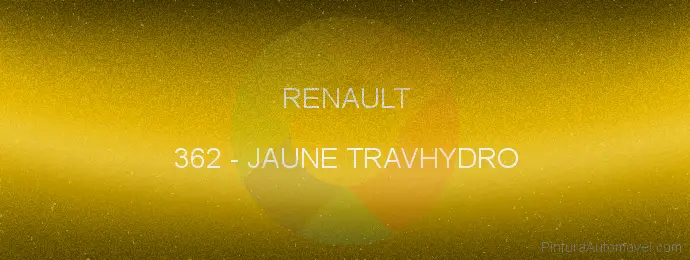 Pintura Renault 362 Jaune Travhydro