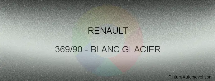 Pintura Renault 369/90 Blanc Glacier