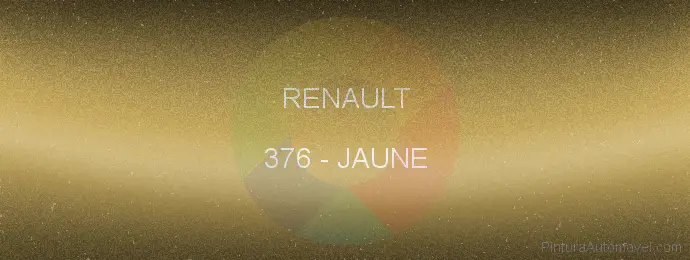 Pintura Renault 376 Jaune