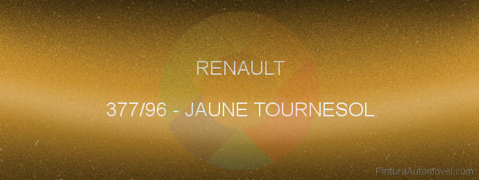 Pintura Renault 377/96 Jaune Tournesol