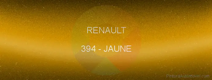 Pintura Renault 394 Jaune