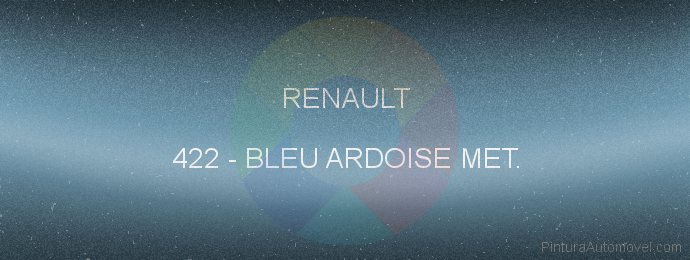 Pintura Renault 422 Bleu Ardoise Met.