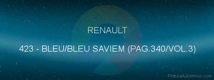 Pintura Renault 423 Bleu/bleu Saviem (pag.340/vol.3)
