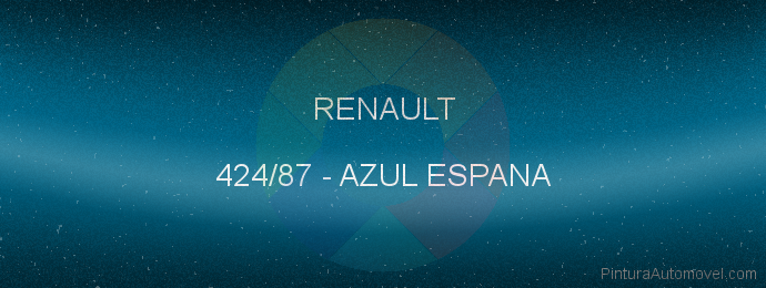 Pintura Renault 424/87 Azul Espana