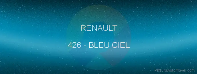 Pintura Renault 426 Bleu Ciel