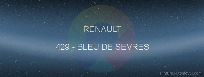 Pintura Renault 429 Bleu De Sevres