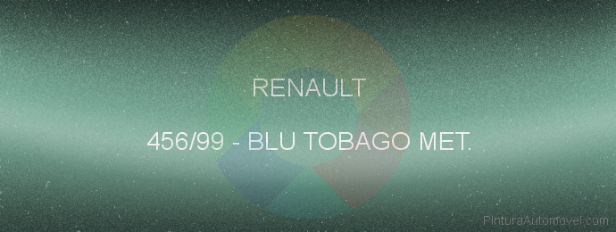 Pintura Renault 456/99 Blu Tobago Met.