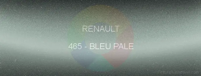 Pintura Renault 465 Bleu Pale