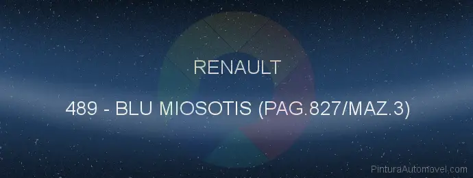 Pintura Renault 489 Blu Miosotis (pag.827/maz.3)