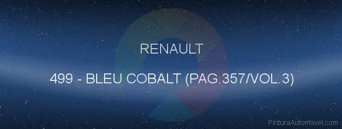 Pintura Renault 499 Bleu Cobalt (pag.357/vol.3)