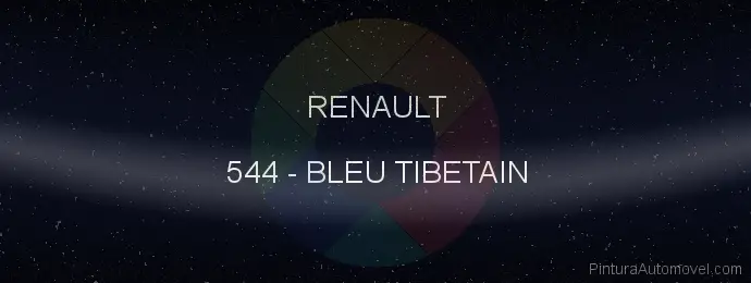 Pintura Renault 544 Bleu Tibetain