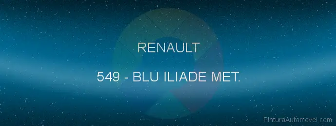 Pintura Renault 549 Blu Iliade Met.
